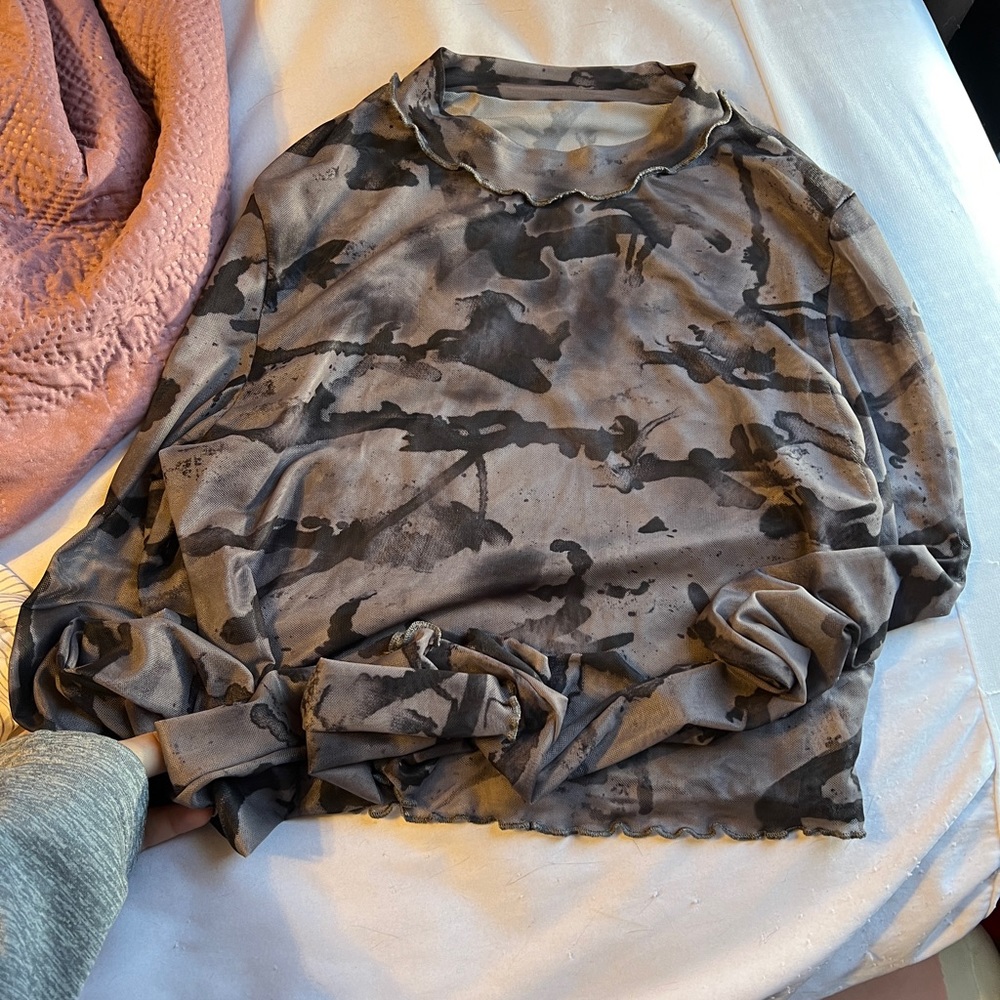 Sheer crop top